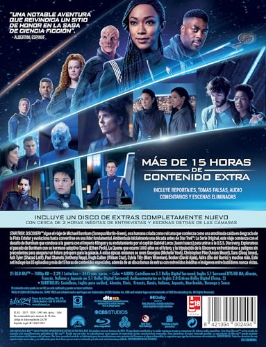 Star Trek Discovery - Serie Completa Temporadas 1-5 (Blu-ray) (21 discos)