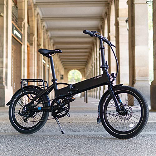 Legend EBIKES Monza Bicicleta Eléctrica Plegable Batería Extraíble 25km/h, 250W, E Bike 6 Velocidades, Bicicleta Electrica Urbana Ruedas 20" Bicicletas Electricas Frenos Hidráulicos, Bici Smartbike