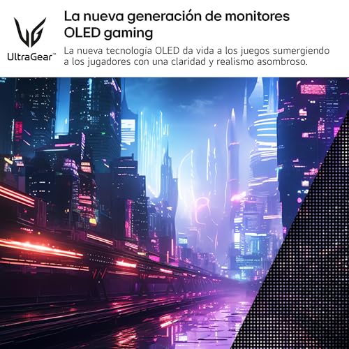 LG 32GS95UE-B.AEU - Monitor Ultragear OLED, 32", (3840x2160), 16:9, 1200000:1, 240 Hz, 0,03ms, G-Sync, FreeSync Premium Pro, Antideslumbrante, Curvatura Óptima, Tecnología MLA+, Negro