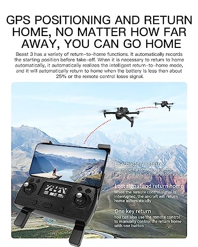 LUXWALLET Ai-Fly² GPS Professional Drone - Obstacle Detection - 4K Camera + Zoom - Gimbal - 5G WiFi FPV - 1.2KM Range - 2X Battery