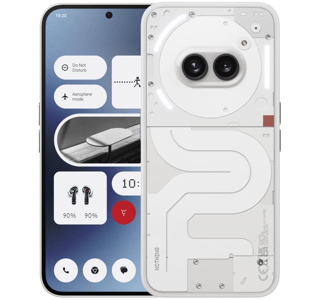 Nothing Phone (2a) 12+256GB - Smartphone con Nothing OS 2.5 - Blanco Roto