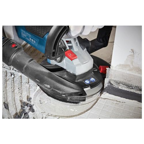 Bosch Professional GBR 15 CAG - Lijadora de hormigón (1500 W, Ø125 mm, cubierta móvil, en L-BOXX)