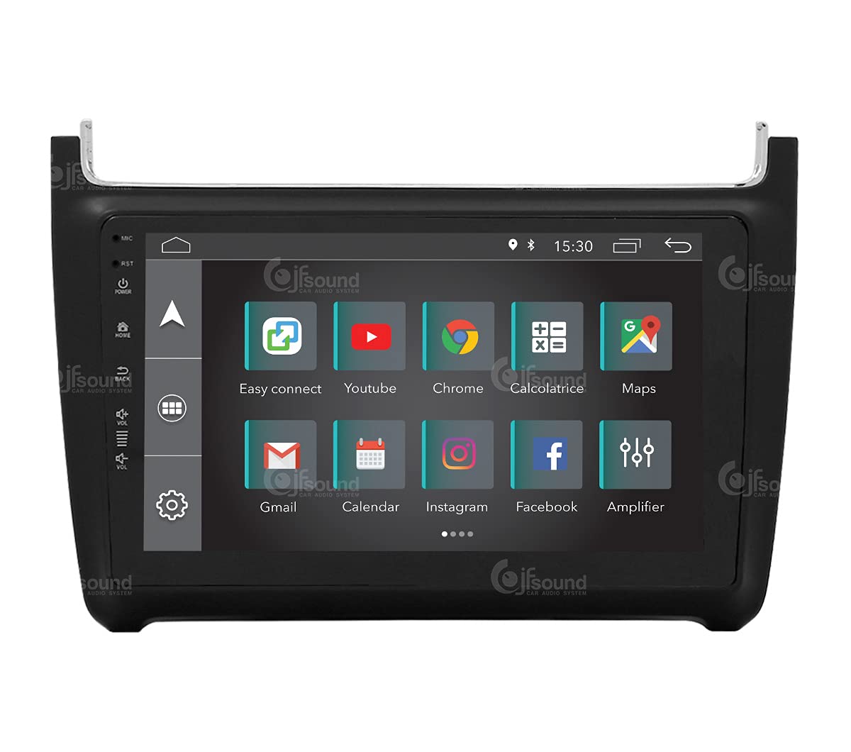 Autorradio de Ajuste Personalizado Compatible con Volkswagen Polo Android GPS Bluetooth WiFi Dab USB Pantalla táctil Full HD 9