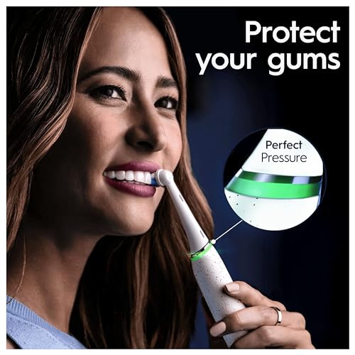 Oral-B iO 10 Cepillo de Dientes eléctrico Blanco, 1 Cabezal de Cepillo de Dientes, 1 Funda de Viaje de Carga, diseñado por Braun