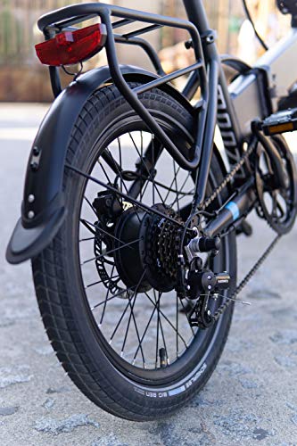 Legend EBIKES Monza Bicicleta Eléctrica Plegable Batería Extraíble 25km/h, 250W, E Bike 6 Velocidades, Bicicleta Electrica Urbana Ruedas 20" Bicicletas Electricas Frenos Hidráulicos, Bici Smartbike