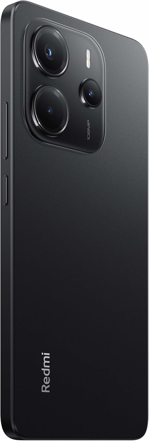 XIAOMI Redmi Note 14 - Smartphone de 8+256GB, Pantalla de 6.67" AMOLED FHD+ 120Hz, MediaTek Helio G99-Ultra, cámara de 108MP, TurboCharge 33W, 5500 mAh, Cargador no Incluido, Negro (Versión ES)