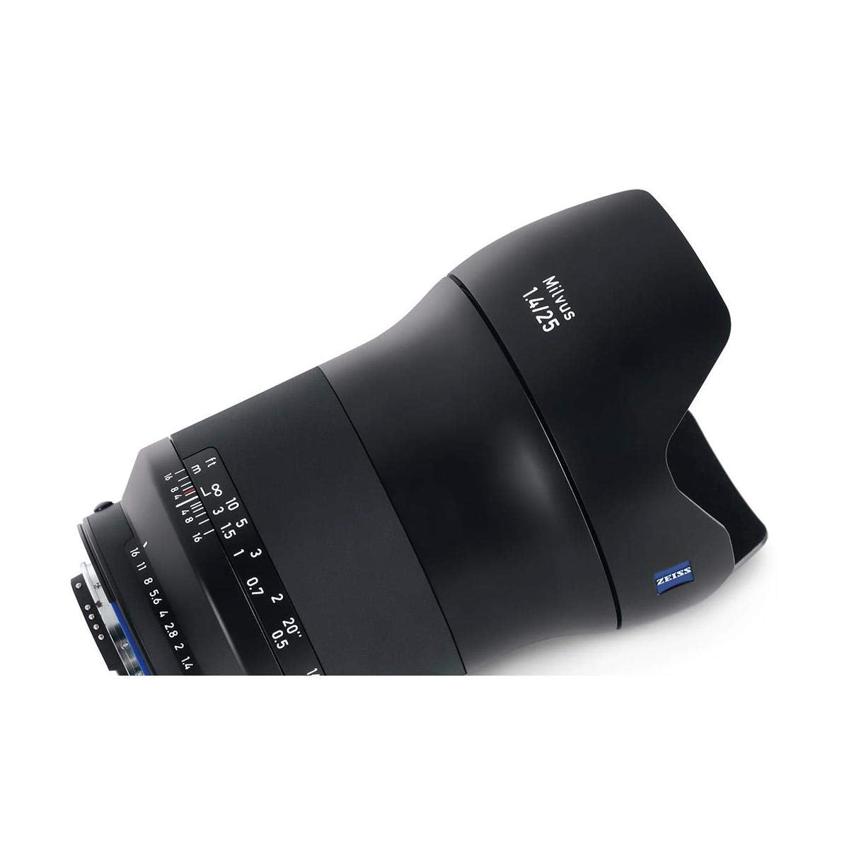 ZEISS Milvus - Lente de cámara de fotograma Completo f/1.4 de 25 mm para Nikon F-Mount ZF.2, Color Negro