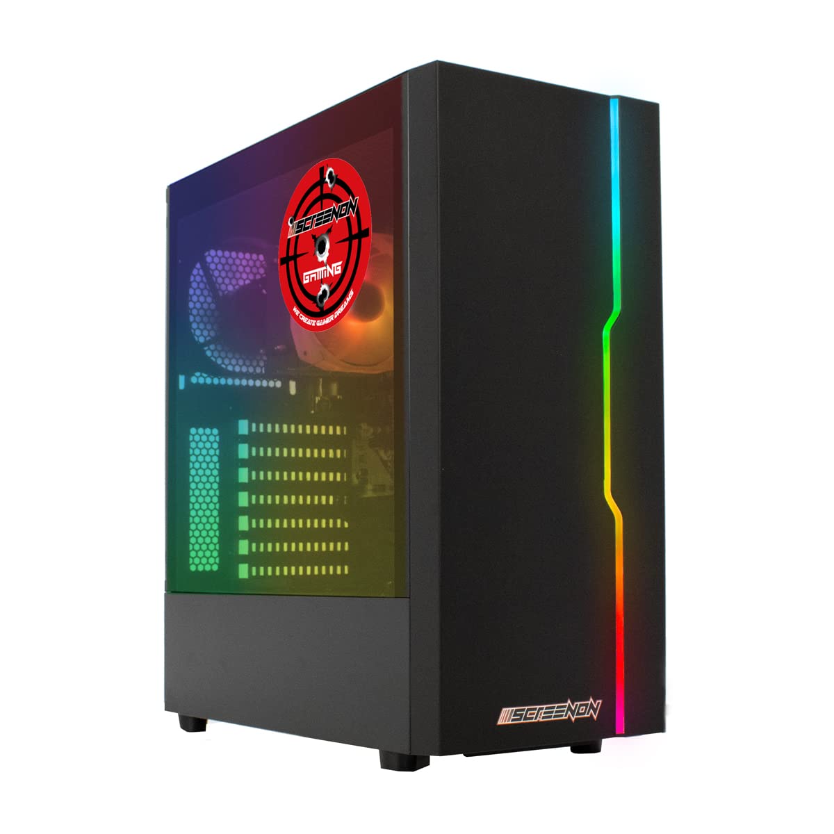 ScreenOn - Ryzen 7 5700G - 500GB SSD - GTX 1650 - Game PC A40128 - WiFi - Windows 11 Pro