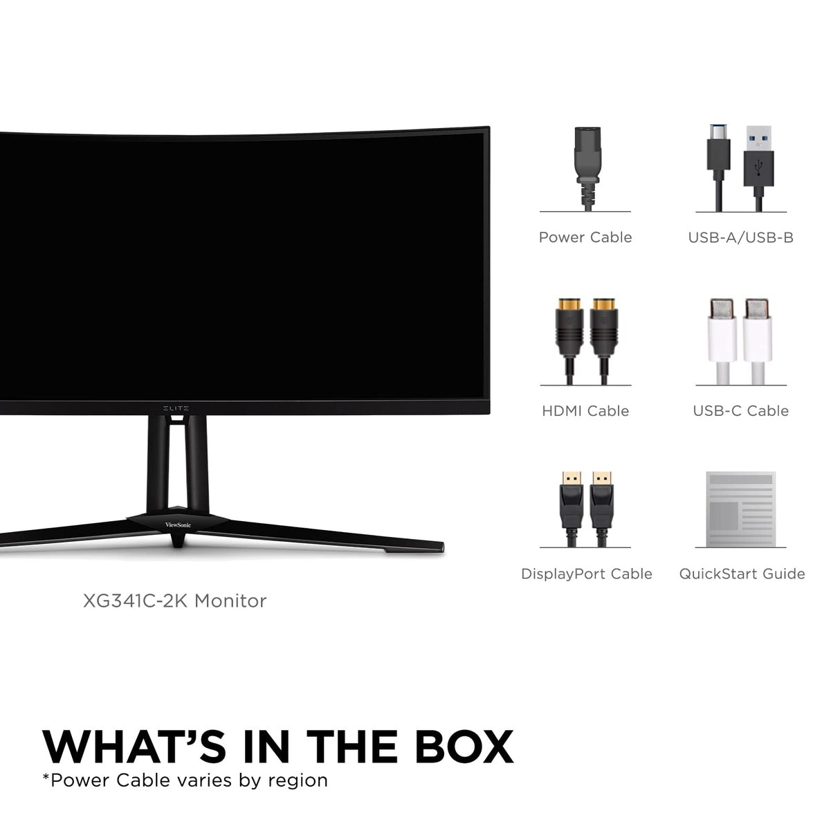 ViewSonic XG341C-2K, 86,36 cm (34 Zoll), 200Hz, UWQHD, VA - Quantum Dot, HDMI, DP, USB-C