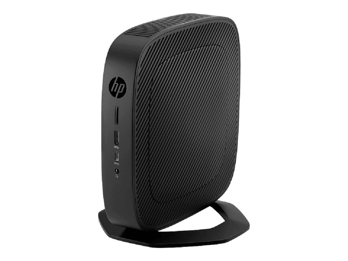 HP t540 – Thin Client – USFF – 1 x Ryzen Embedded R1305G / 1.5 GHz – RAM 4 GB – Flash 32 GB – eMMC – Radeon Vega 3-1 GbE, Bluetooth 5.2, Wi-Fi 6 – Erizo OS – Negro