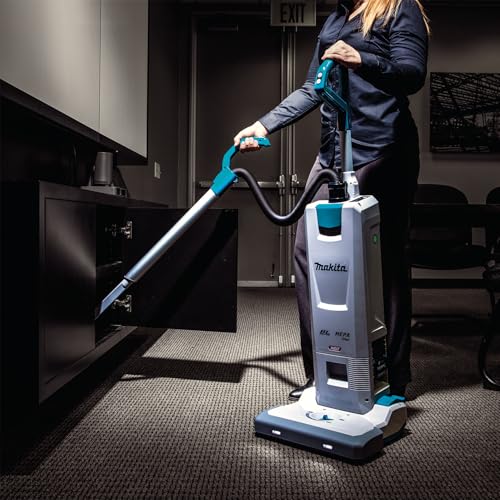 Makita VC010GZ Aspiradora Vertical sin escobillas, 3 Velocidades, Azul