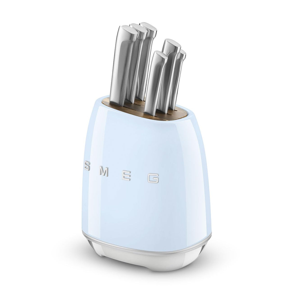 SMEG KBSF02PB, Bloque de cuchillos 50's Style, Pastel blue