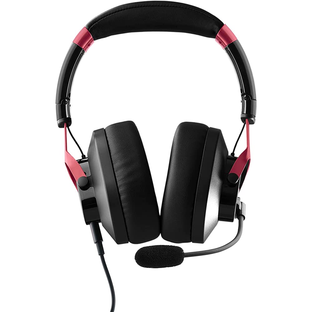 Austrian Audio PG16 Pro Gaming Headset with Microphone (Accesorio Plegable para Juegos, Sonido de Alta resolución, Cable Desmontable de 1,4 m), Negro/Rojo