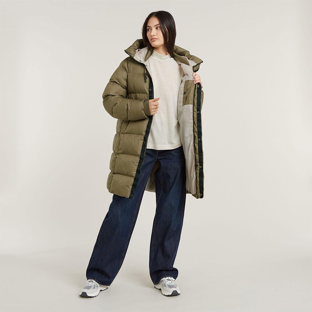 G-Star Para Mujer Whistler Parka Puffer, Verde (antic green D25188-B958-735), S