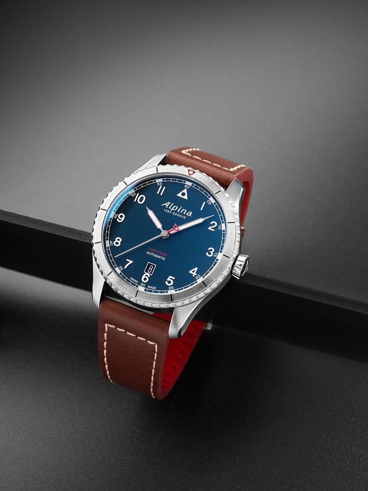Alpina Reloj Analógico para Hombre de Cuarzo con Correa en Acero Inoxidable mid-39657