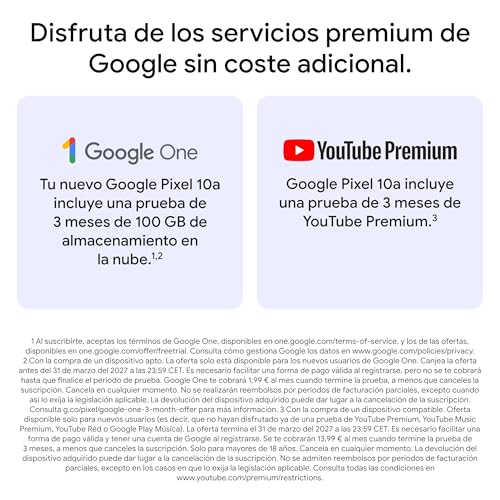 Google Pixel 10a - 7 años de Nuevas actualizaciones y Funciones, más de 30 Horas de batería, Asistente de Cámara, Gemini Live, Seguridad de Pixel - Lavanda, 128GB