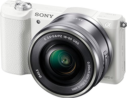 Sony ILCE-5100 - Cámara EVIL de 24.7 Mp ( pantalla 3", estabilizador óptico, vídeo Full HD ), color blanco - Kit cuerpo cámara con objetivo E PZ 16-50 mm f/3.5-5.6
