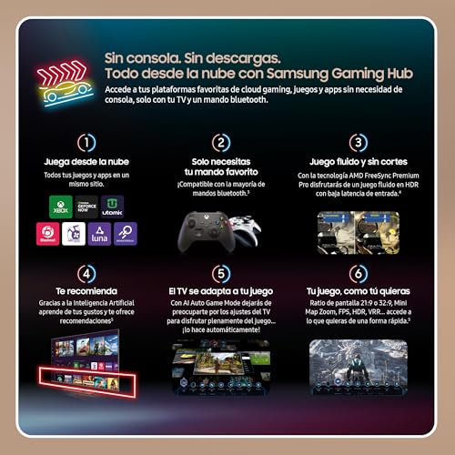 SAMSUNG TV QLED 4K 2024 55Q70D Smart TV de 55" con más de 1.000 Millones de Colores, el Mejor Smart TV, GANA Las partidas a 120Hz y Escucha Todos los Altavoces con Q-Symphony