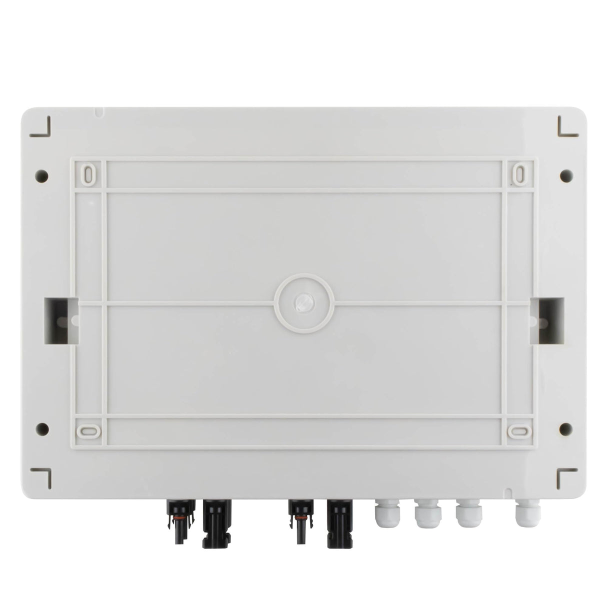 SeKi DC/AC 2 Strings 3P DC, 4P AC T2 Solar caja de conexiones Protección contra sobretensiones/protección contra rayos 32 A 1000 V; carcasa de superficie IP65 18 módulos; fotovoltaica fotovoltaica