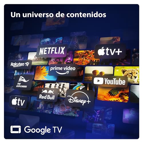 Philips Ambilight 48OLED819: Smart TV 4K OLED - Pantalla de 48 Pulgadas con P5 AI Picture, Google TV, Dolby Vision y Dolby Atmos Sound, Funciona con Alexa y Asistente de Google - Metal