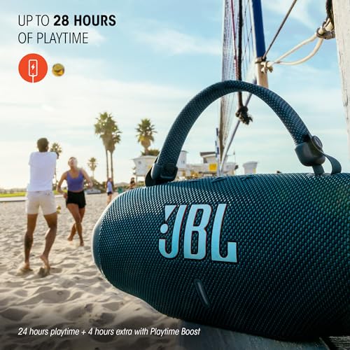 JBL Charge 6, Altavoz Bluetooth portátil inalámbrico, 28h de batería, Resistencia al Agua IP68, a Prueba de Polvo y caídas, Sonido Pro con AI Sound Boost, Compatible con Auracast, Azul
