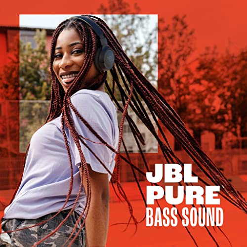 JBL Auriculares Tune 720 BT, inálambricos por Bluetooth, 76 horas de reproducción con JBL Pure Bass, plegables, azul