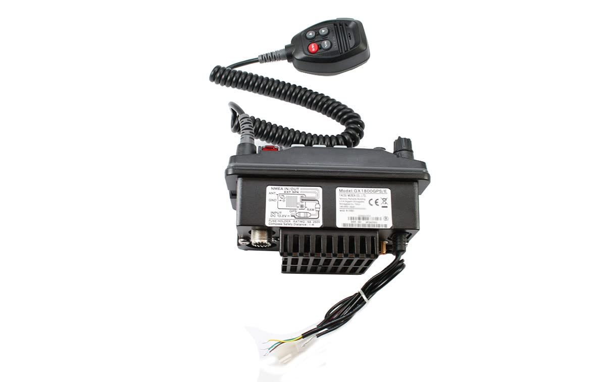STANDARD_HORIZON NF-210 VHF DSC Clase D Marca Modelo GX1800GPS/E con Receptor GPS Y Posibilidad DE Segunda ESTACIÓN REMOTA, Unisex-Adult, Black