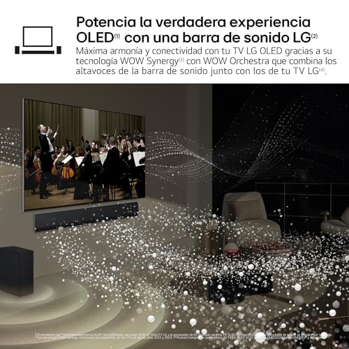 LG OLED55G46LS, 55", OLED EVO* 4K, Serie G4, Smart TV, WebOS24, Procesador a11, Dolby Vision, Dolby Atmos, webOS 24, 3840X2160,TV Gaming, 144 Hz, Negro