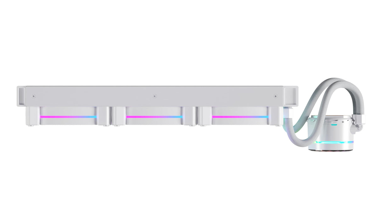 Nfortec Atria X refrigeración líquida CPU 360mm ARGB 240W compatible Intel AMD color blanco
