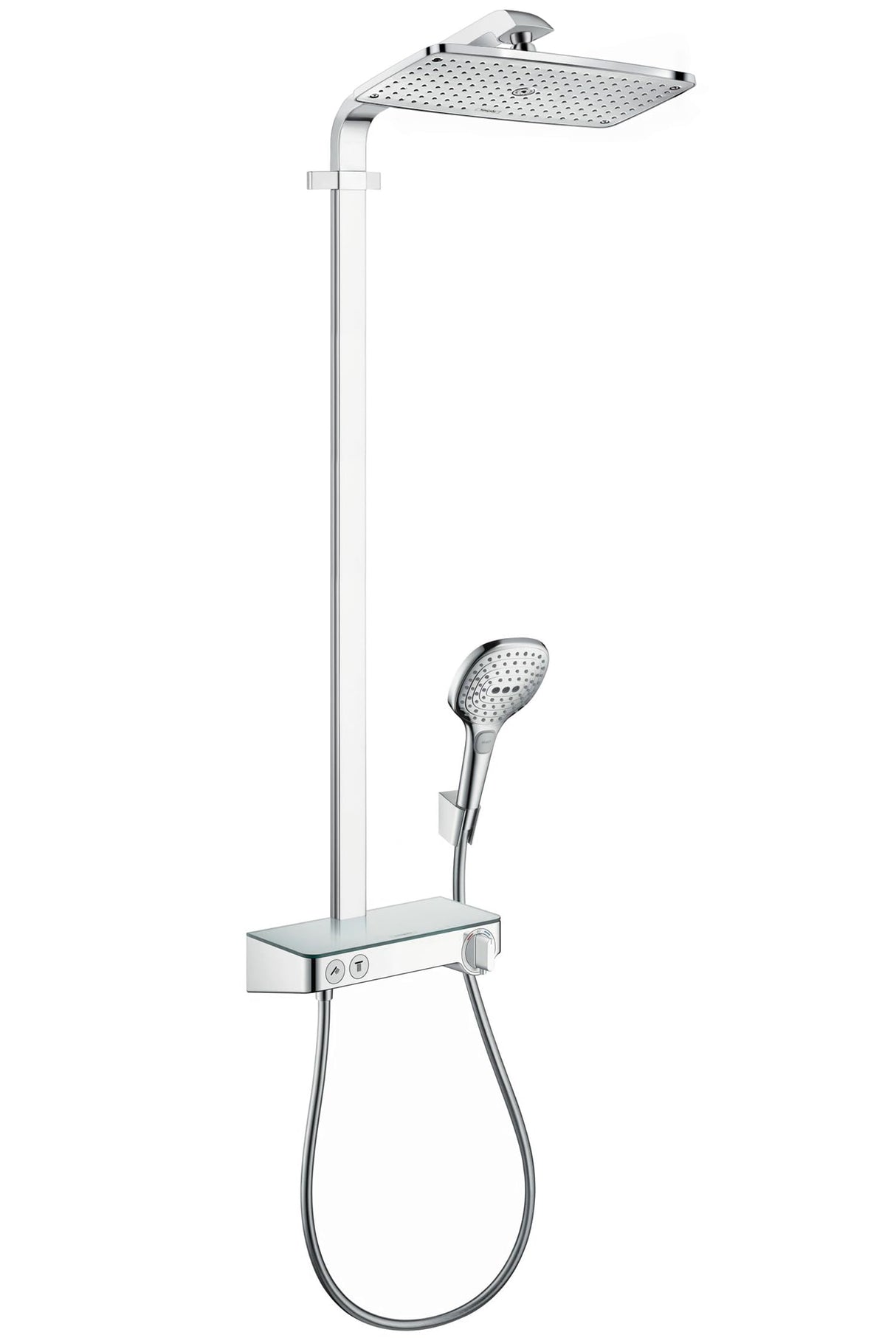 Hansgrohe 27288000 Raindance Select E 360 columna de ducha, 3 tipos de chorro, cromo