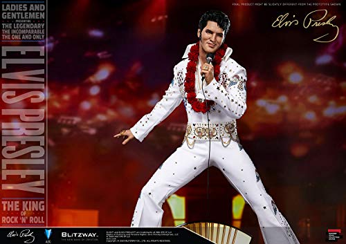 Blitzway Elvis Presley - Estatuilla híbrida de 1/4 a Escala magnífica de Elvis Aaron Presley, 52 cm