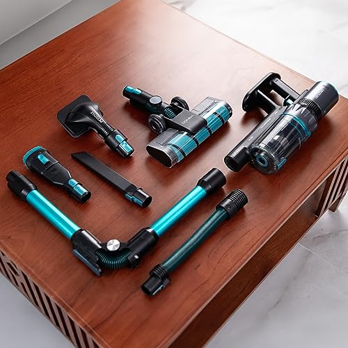 Cecotec Aspirador Escoba sin Cable Conga Rockstar 2500 Thunder Flex Animal. Ciclón Paralelo, 400W, 30 kPa y 122 AW, 65mins de Autonomía Máxima, Tubo Flexible, Cepillo Jalisco y Accesorio Animales