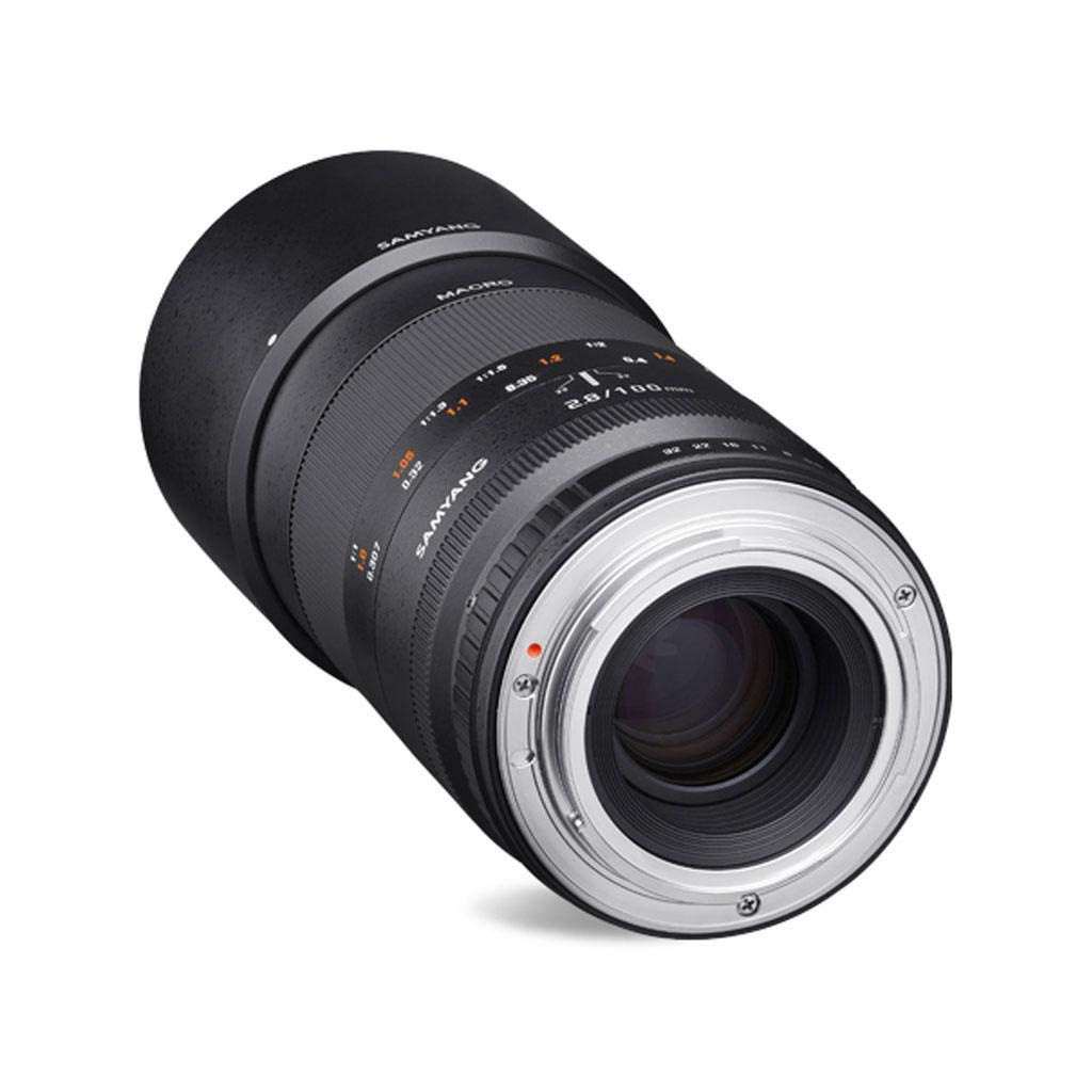 Samyang F1112303101 - Objetivo fotográfico DSLR para Nikon Ae AS IF UMC (Distancia Focal Fija 100mm, Apertura f/2.8-32, diámetro Filtro: 67mm), Negro