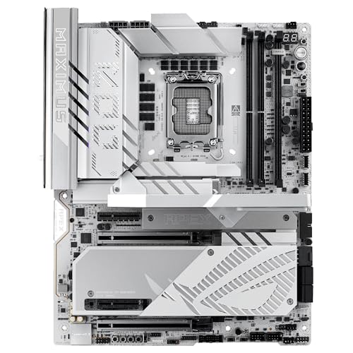 ASUS ROG Maximus Z890 Apex - Placa Base ATX, 22+1+2+2 etapas de Potencia, DDR5, PCIe 5.0 Compatible con GPU de última generación, Seis M.2, WiFi 7, AI Overclocking, PCIe Q-Release Slim