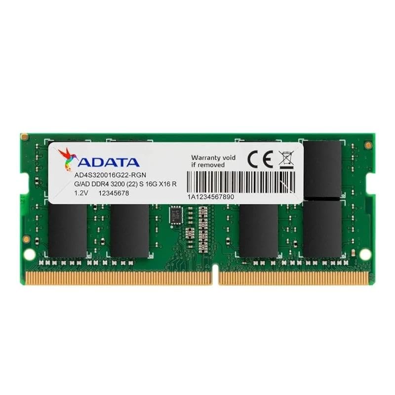 Memoria RAM DDR4 SODIMM 32GB 3200MHz, Ideal para Mejorar el Rendimiento en laptops y Sistemas compactos.