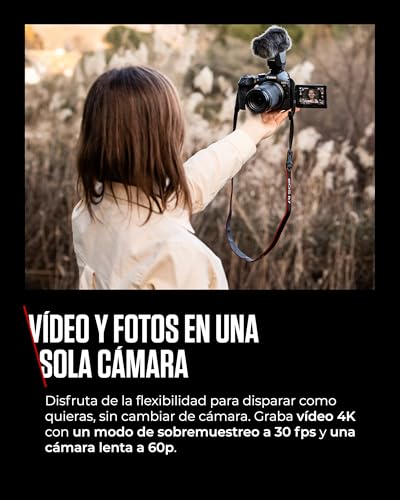 CANON EOS R7 Cámara Mirrorless Body, Cámara EVIL APS-C (32,5 MP) -5 EV, Vídeo 4K 60 fps, Dual Pixel CMOS AF II, Pantalla Táctil de Ángulo Variable, Negro