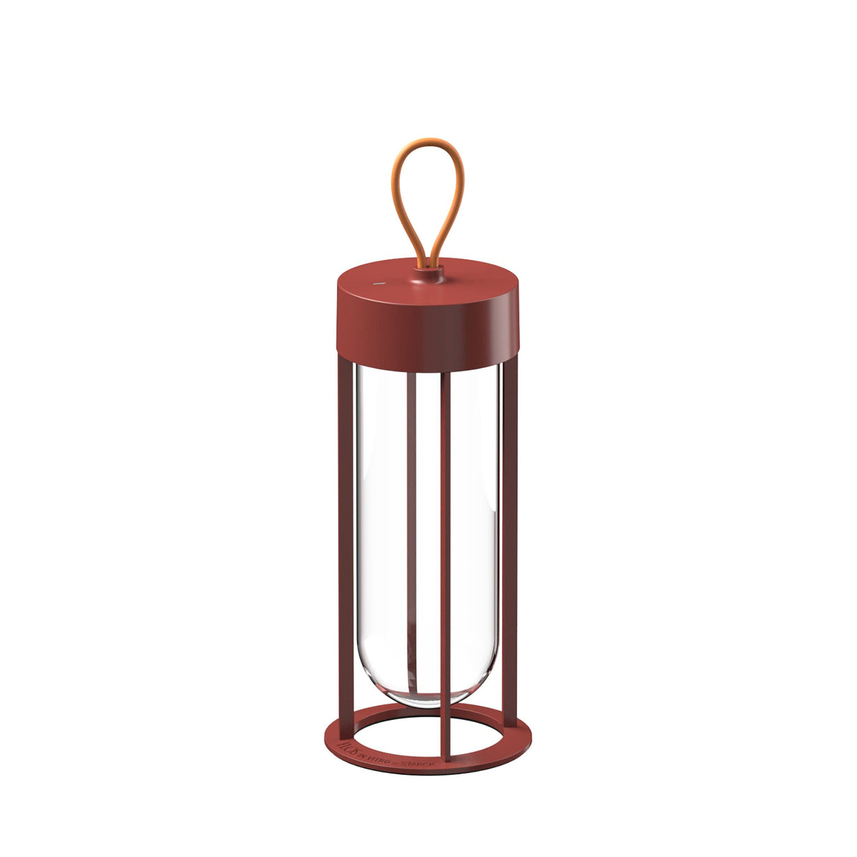 Flos F018E31K025 In Vitro Unplugged - Lámpara de suelo para exteriores (LED, aluminio, terracota, recargable, 13,2 x 39,3 cm)