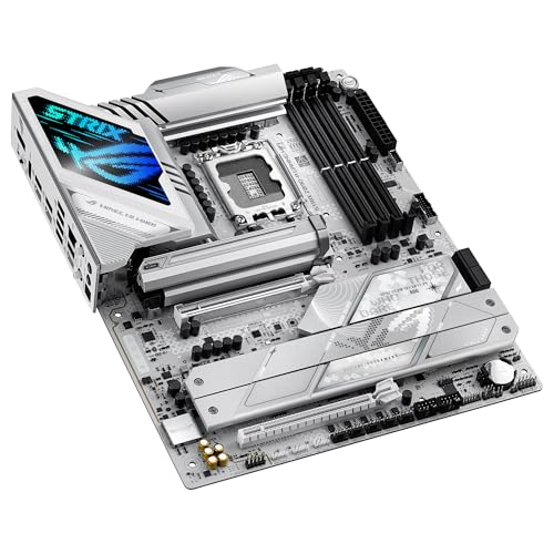 ASUS ROG Strix Z890-A Gaming WiFi - Placa Base ATX, 16+1+2+2 etapas de Potencia, DDR5, PCIe 5.0 Compatible con GPU de última generación, Cinco Ranuras M.2, WiFi 7, AI Overclocking, AI Networking II