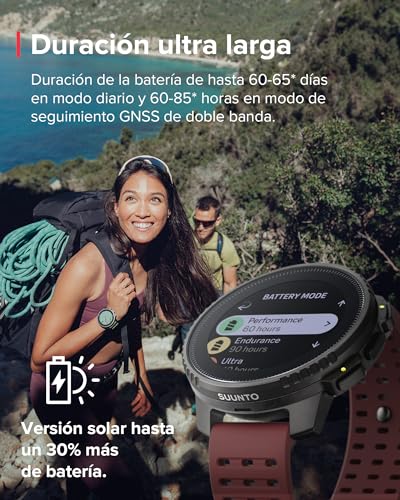 SUUNTO Vertical Reloj Deportivo - Smartwatch GPS, GPS de Doble Frecuencia, Mapas sin Conexión Gratuitos, Autonomía de hasta 50 Días, Carcasa Resistente Militarmente, Resistente al Agua hasta 100m