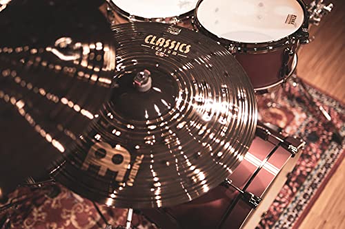 Meinl Cymbals Classics Custom Dark Cymbal Set - Juego de Platillos de Batería con Plato Hihat de 14 pulgadas, 16 Crash y 20 Ride - Bronce B12, Acabado Oscuro (CC141620)