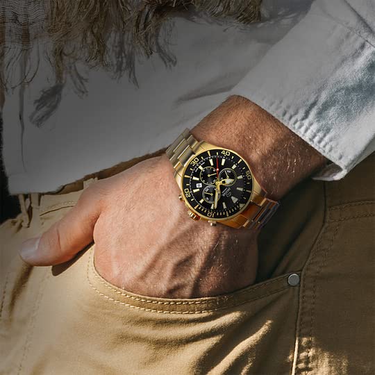 Jaguar Reloj para Hombre Cronógrafo Cuarzo Swiss Made Acero dorado J864/3