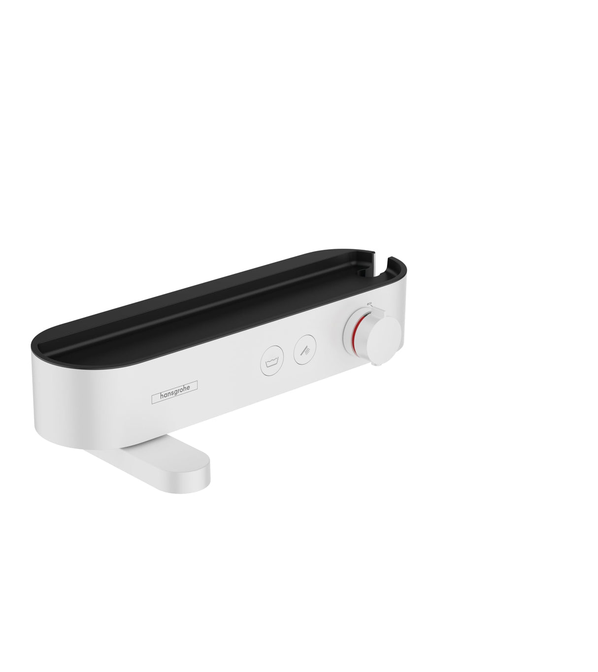 hansgrohe ShowerTablet Select Termostato de bañera 400 visto, blanco mate, 24340700
