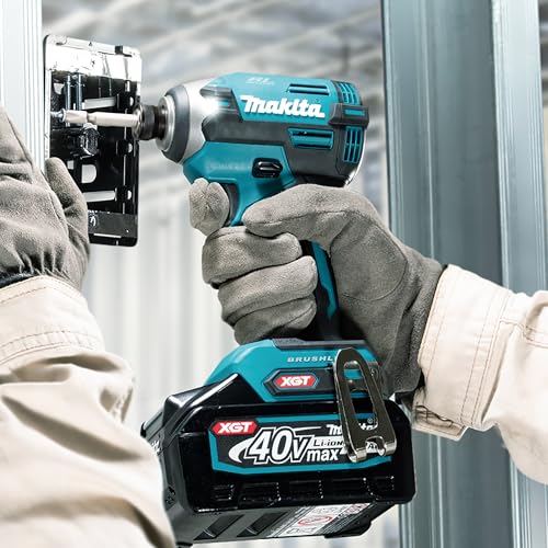 Makita TD003GA202 - Atornillador de impacto inalámbrico (40 V, máx. 2,0 Ah, 2 baterías y cargador)