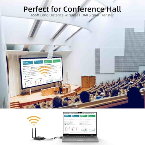 PremiumCord HDMI Extensor Inalámbrico Hasta 200m, Full HD 1080p, HDMI 1.3, HDCP 1.4/2.2, Carcasa Metálica