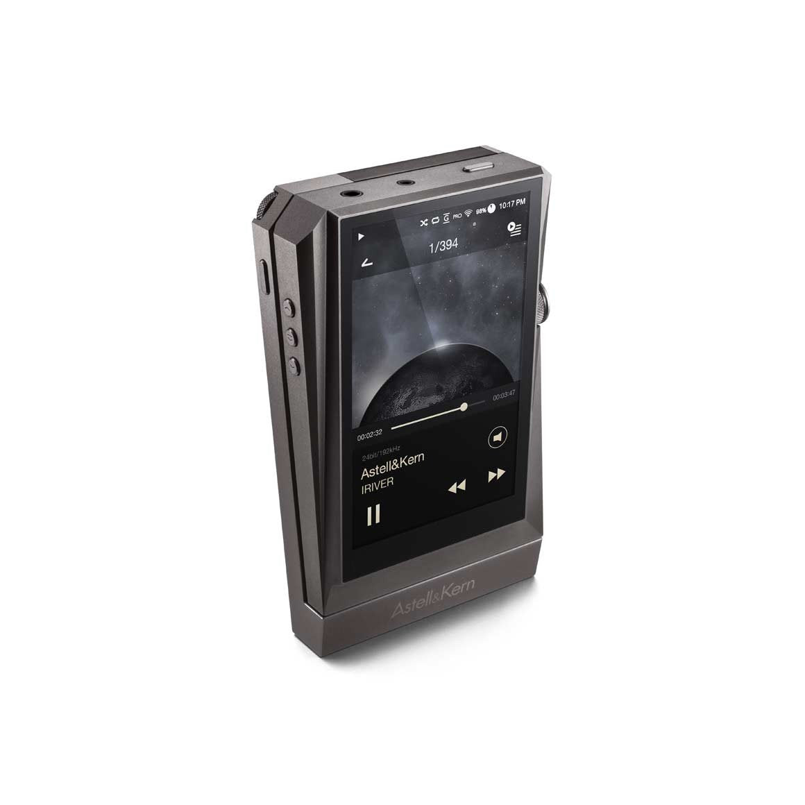 'Astell & Kern AK 380 Titanium audiophiler Hires Reproductor MP3 con Wi-FI y Bluetooth aptX HD Meteoric Titan
