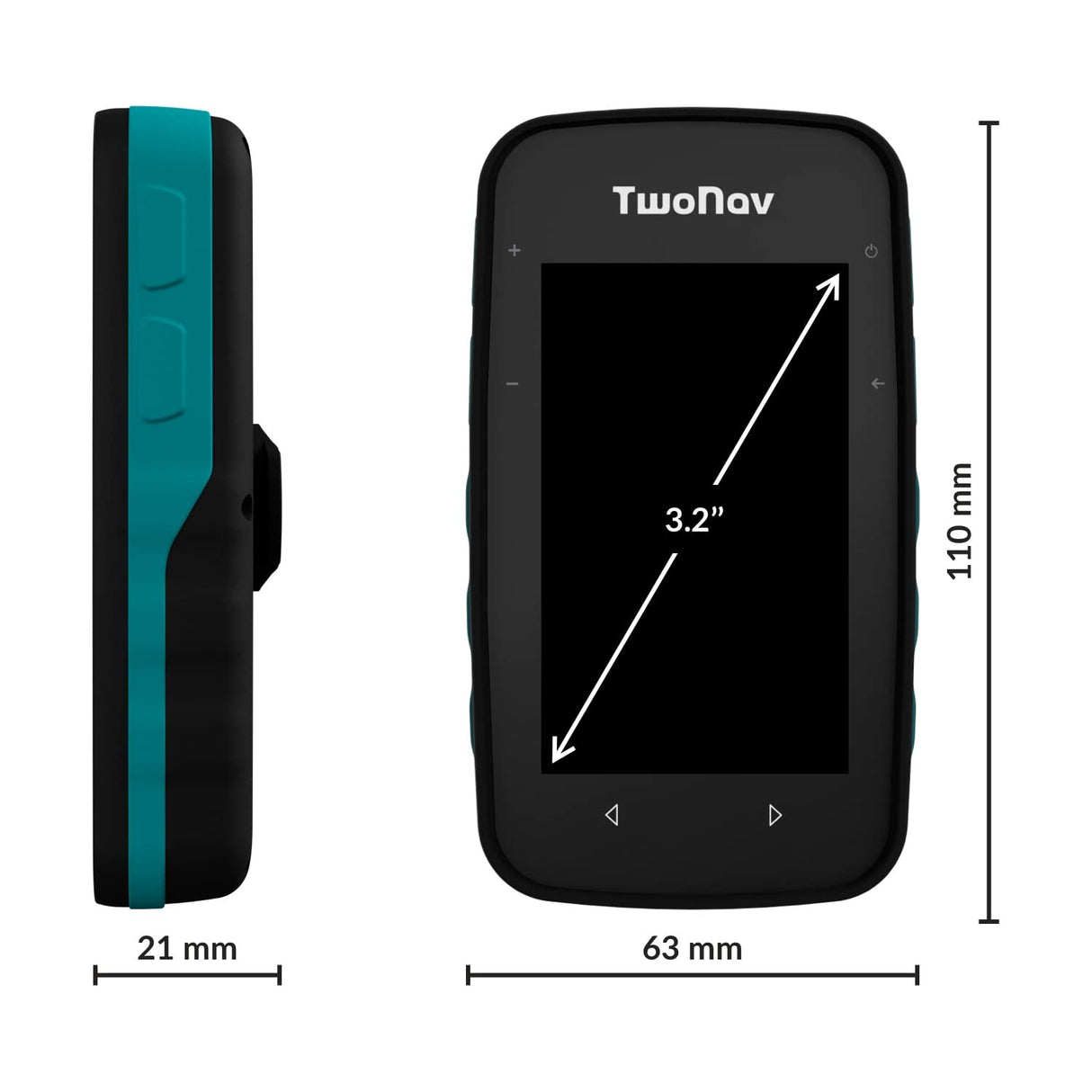 TwoNav Cross Plus - GPS para Exteriores con Pantalla de 3,2 Pulgadas para MTB, Bicicleta, Trekking, Senderismo o navegación con mapas (Cross Plus + Mapa de Alemania Full)