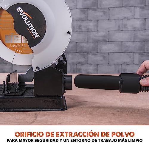 Evolution - Sierra tronzadora multimaterial Rage 4, corta madera, metal y plástico,