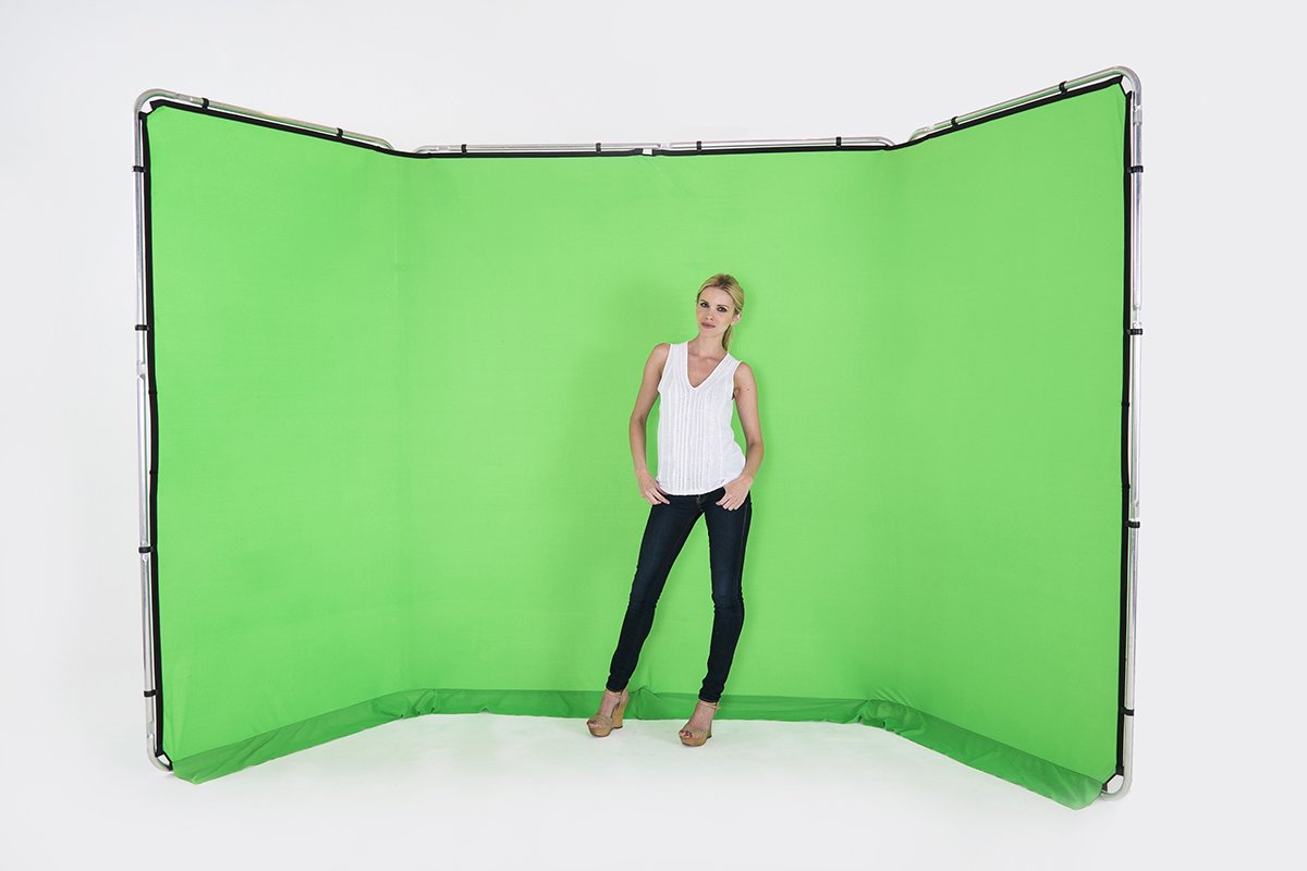 Manfrotto Panorama Hintergrund 4m (Chromakey Grün) BLL