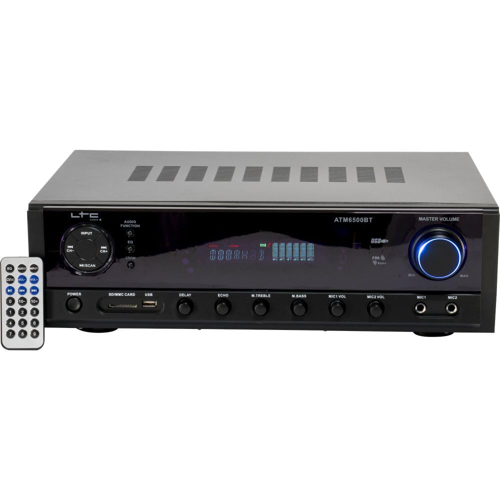 ATM6500BT - LTC - Amplificador HIFI 2 x 50W - USB, SD y Bluetooth - Negro