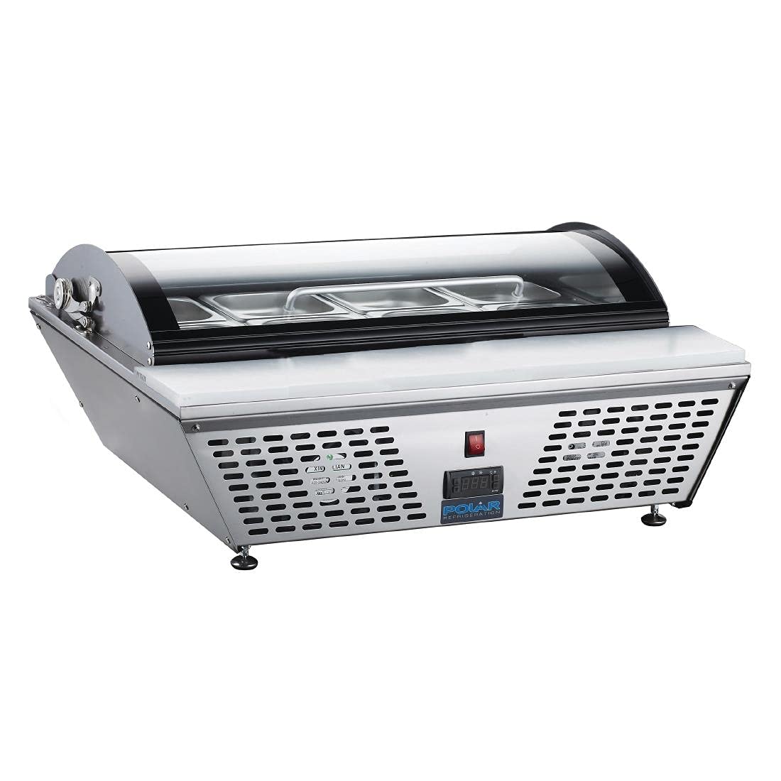 Polar GL178 refrigerado Prep contador con tabla de cortar